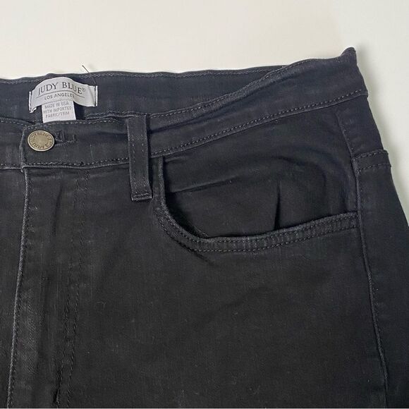 Judy Blue Black Non Distressed High Rise Skinny Jeans Women's Size 1 XL - Picture 12 of 15